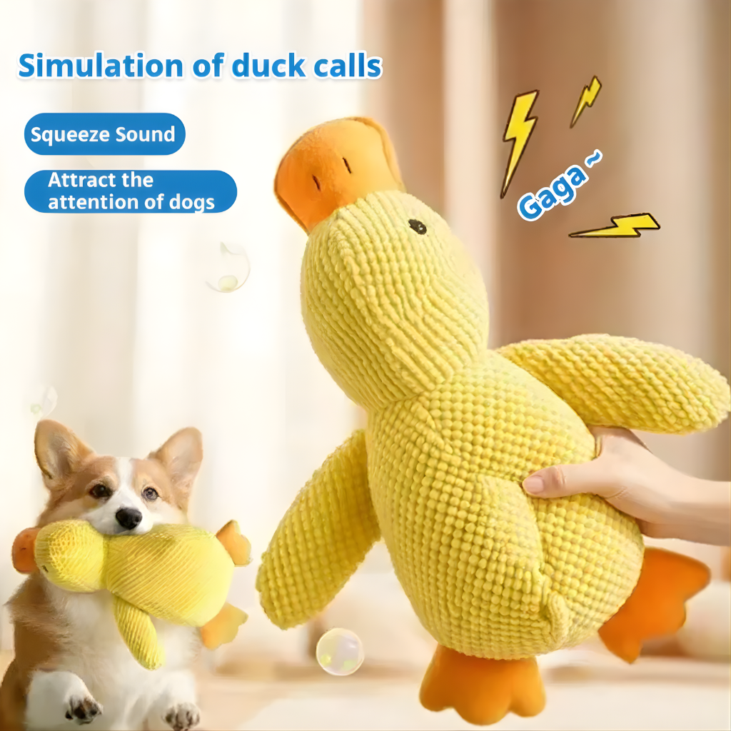 Squeaky Duck Plush Toy