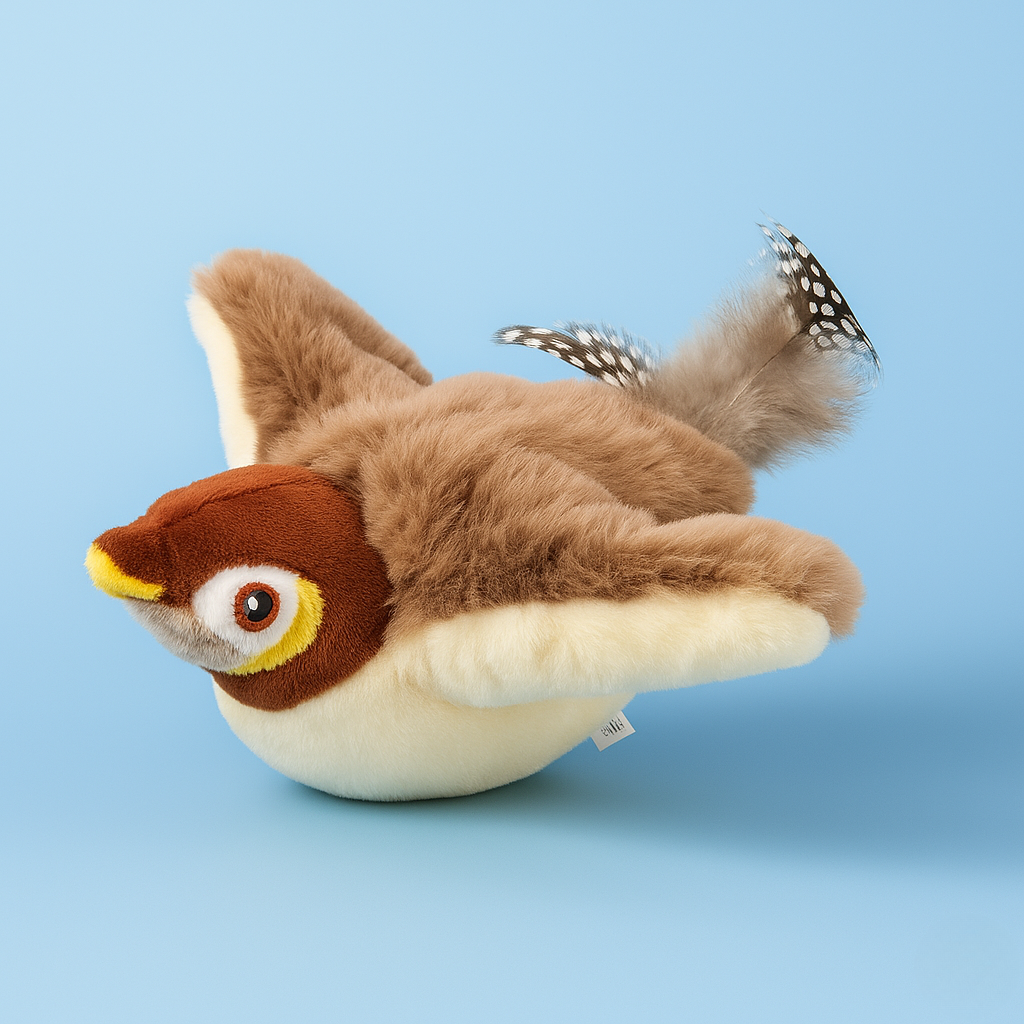 Plush Bird Cat Toy