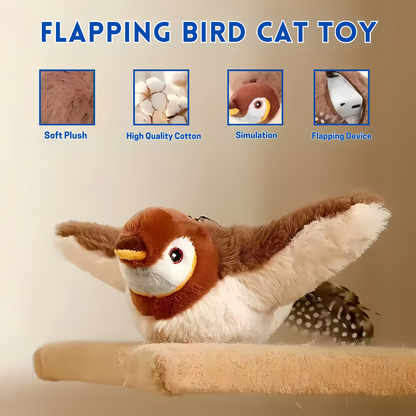 Plush Bird Cat Toy