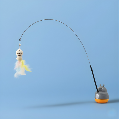 Interactive Cat Fishing Pole Toy
