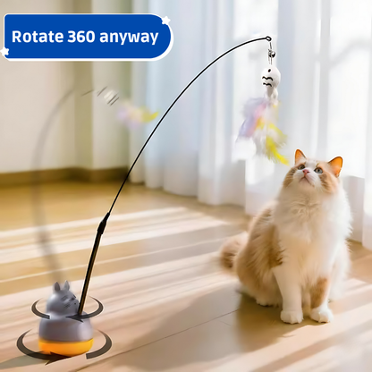 Interactive Cat Fishing Pole Toy