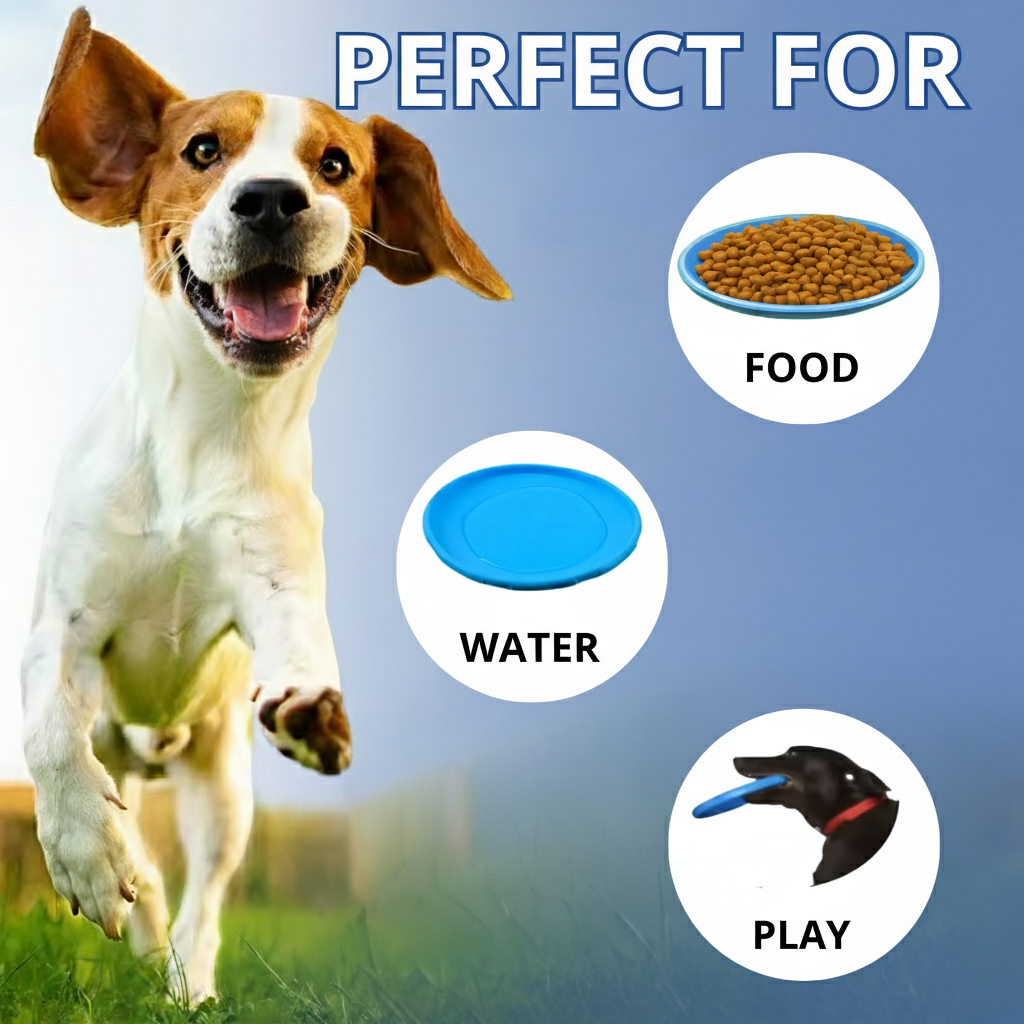 Soft Silicone Dog Frisbee