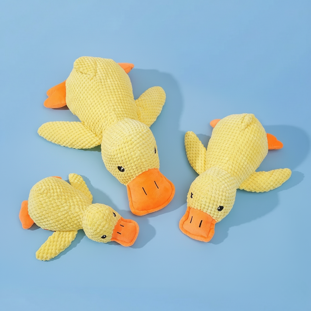 Squeaky Duck Plush Toy